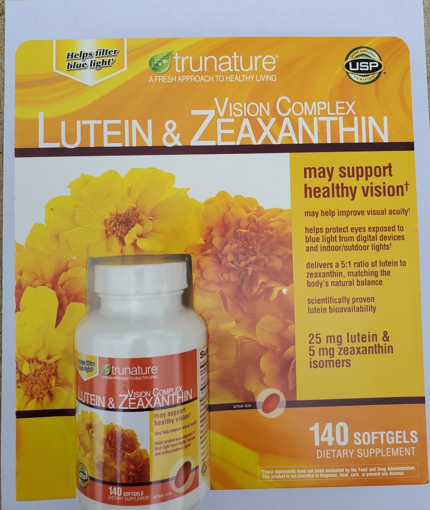 Complejo Visión de Tru-Nature Lutein & Zeaxanthin, un Bundle de 140 Softgels