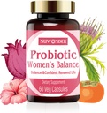 Prebióticos y Probióticos para Mujeres – Probióticos Vaginales Blend, Prebióticos Naturales, Apoyo Herbal, Promover la Salud Femenina & Balance Intimo, Eliminar los Odores Vaginales " Saldo de pH, 60 cápsulas (2)