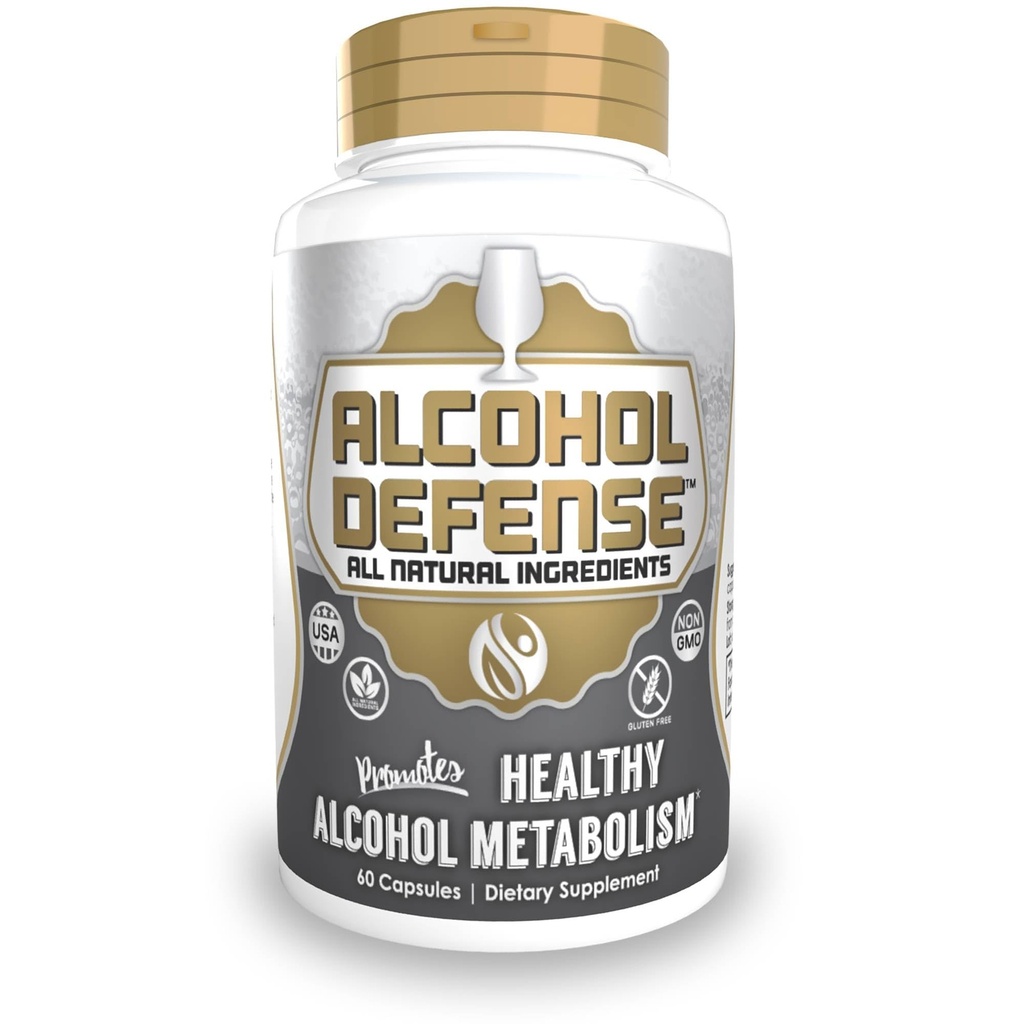 Alcohol Defense Capsules Silencio 60 Conde ← Promueve el Metabolismo de Alcohol Saludable Silencio Contiene Dihydromyricetin, Extracto de Ginger