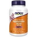 AHORA Suplementos de alimentos, ácido hialurónico 100 mg, doble fuerza con L-prolina, ácido lipoico alfa y extracto de semilla de grado, 120 cápsulas de veg