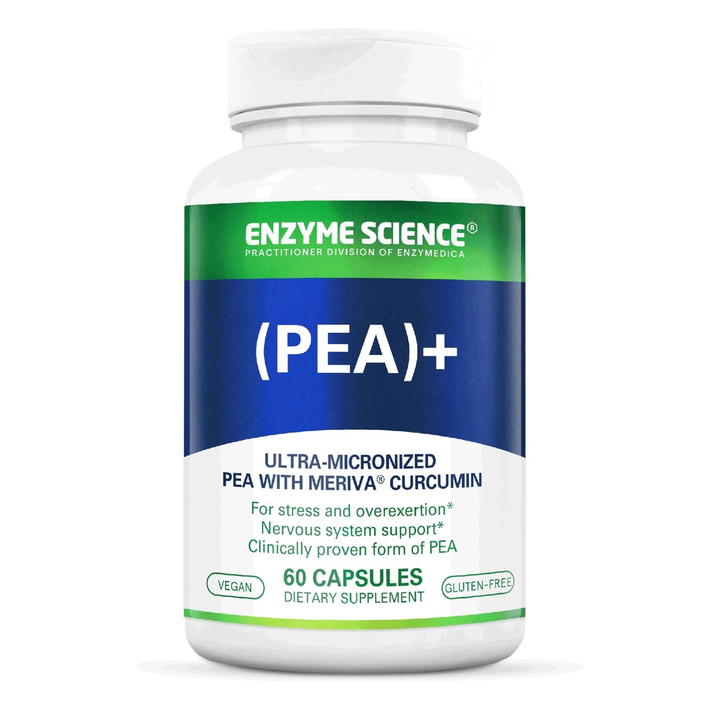 Enzyme Science Pea + Turmeric Curcumin Suplemento de Apoyo Fisiológico ayuda a apoyar Nervous, Immune, & Muscular Systems - 60 cápsulas