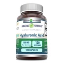 Amazing Formulas Hyaluronic Acid 100 Mg Suplemento Silencio Capsules Silencio No Gluten-Free Silencio Made in USA (1 Pack Silencio 120 Conde)