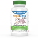 DrFormulas Nexabiotic Probiotics for Cats Powder ← Treats Diarrhea for Pets with Saccharomyces Boulardii Lactobacillus Acidophilus, Best Probiotics Supplement for Digestive Health 30 Capsule