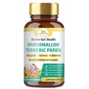 Orgánica Veda Marshmallow Turmeric Gut Supplement - Digestion Health, Leaky Gut Repair & Cleanse Support - Papaya Digestive Enzymes, Prebiotics, L-Glutamine, Green Banana, Psyllium Husk - 120 Capsule