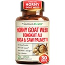HornyGoatWeed for Men (1000mg per Serving) – Male Enhancing Supplement w/ Maca Root, Tongkat Ali, Saw Palmetto, Panax Ginseng, Tribulus Terrestris " L-Arginine for Energy, Drive " Strength