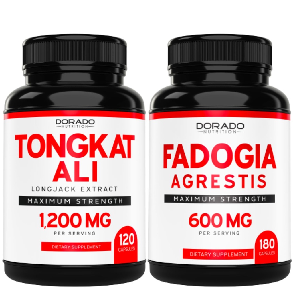 DORADO NUTRITION Tongkat Ali Extract (Longjack) Eurycoma Longifolia y Fadogia Agrestis 600mg Extract