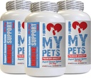 antioxidantes para perros - Soporte para perros - Booster - PET saludable - Suplemento - Salud para perros - 180 Treats (3 botellas)