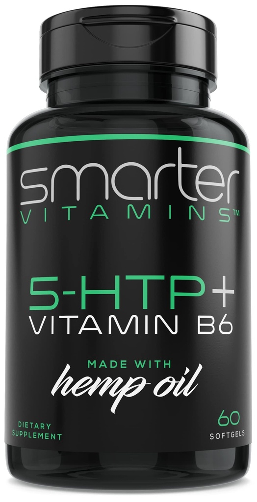 200mg 5-HTP + Vitamina B6, Extended Time Release, 60 softgels, 30 Servings