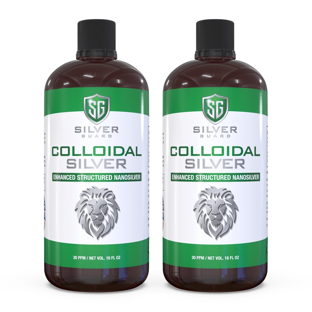**Enhanced Colloidal Silver Liquid – Ultimate Immune Support Supplement ← Immunity Boost &amp; Immune Booster for Adults ← Silver Water Solution for Immune Defense TEN 30 PPM Structured Silver TEN 2 Pack**