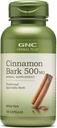 GNC Herbal Plus Cinnamon Bark 500mg Suplemento, Herb Ayurvedic Tradicional, 100 Servimientos