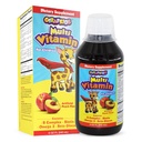 GirafKids Multivitamina líquido para niños Edades 4+, 8oz - Vitaminas diarias para niños con biotina, vitamina A, Complejo B, ácido fólico, Omega-3 " Beta Glucan - Suplemento dietético para el crecimiento y la energía de los niños