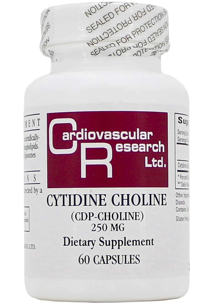 Fórmulas ecológicas - Cytidine Choline 250 mg 60 caps [Salud y Belleza]