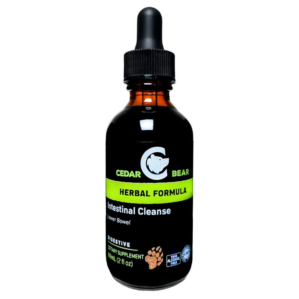 Cedar Bear Intestinal Limpiar un Suplemento Herbal Líquido que Modera El Medio Ambiente del Sistema Digestivo, Permitiendo Flora Beneficial a Flourish 2 Fl Oz