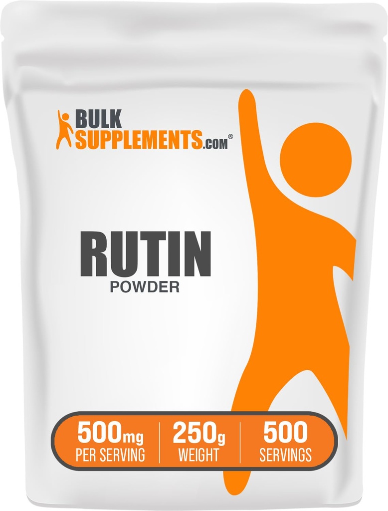 BulkSupplements.com Rutin Powder - de Sophora Japonica, Rutin Supplement, Rutin 500mg - Antioxidantes Fuente, Soy Free, 500mg por Serving, 250g (8.8 oz) (Pack of 1)