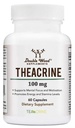 Theacrine (Teacrine) 100 Mg, 60 cápsulas - Suplemento energético y de enfoque (Similar a las pilas cafeínas pero más sutil y más duradero) No GMO y Gluten gratis por madera doble