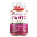 Katherine &amp; Clark Panto Gold Vitamin B5 Pantothenic Acid Gummies for Acne - Hair Skin and Nails Gummies - Biotin, Zinc, Folic Acid Chewable Non-GMO Gluten-Free for Body - Oily Skin Gummies - 60 Condes