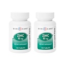 Sulfato de zinc Tablets 50mg por Geri-Care ← Suplemento dietético Silencio 100 Conde Bottle, 2-Pack