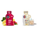 GU Energy Gel 8-Count Raspberry Lemonade y Cumpleaños Pastel Deportes Nutrición Energía Gel Bundle