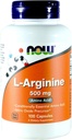 Ahora Alimentos Arginina 500mg, 100 cápsulas (Pack de 2)