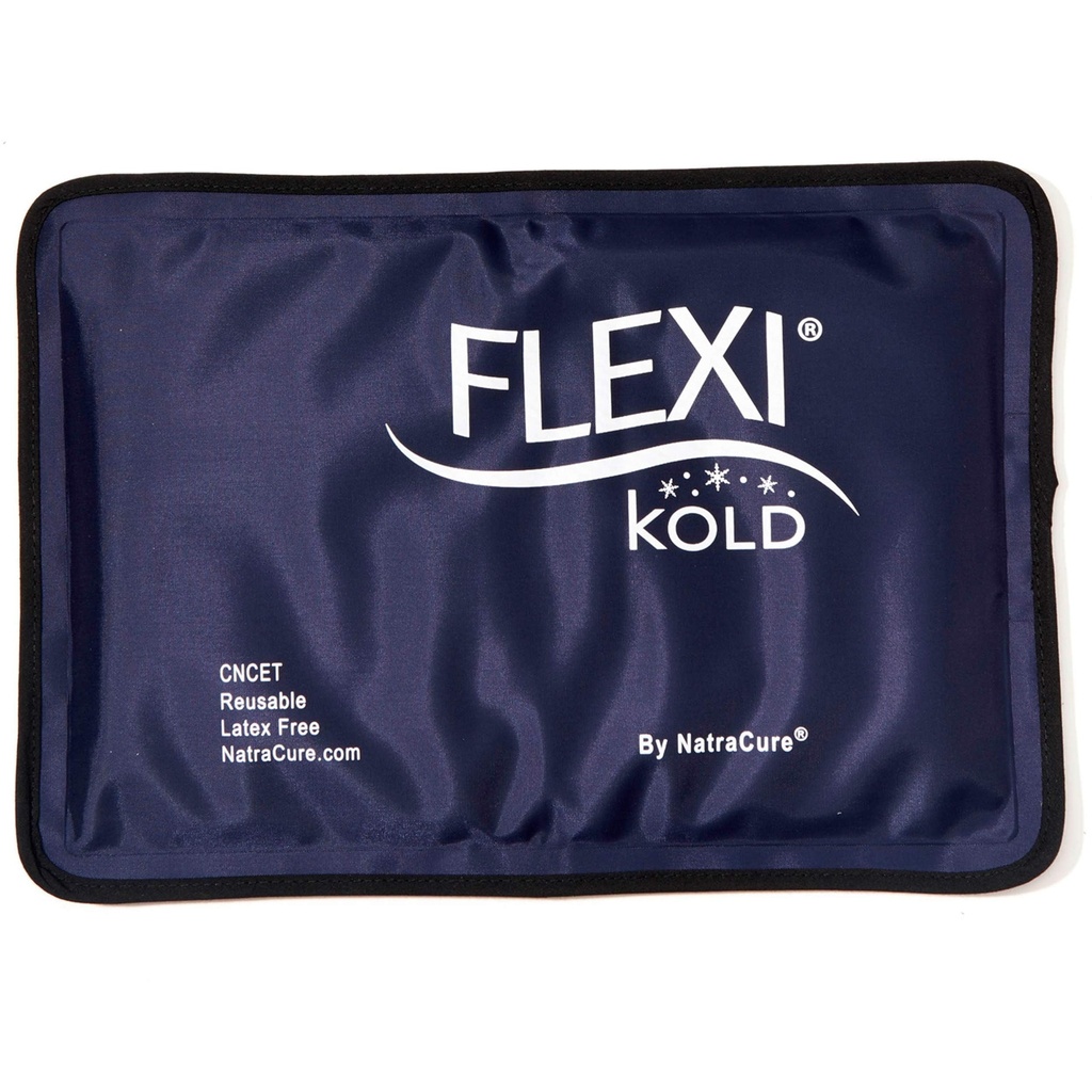 FlexiKold Gel Soft Flexible Ice Packs for Injuries - Reusable Freezer Cold Pack, Cold Compress " Cooling Gel Pad for Face, Hombro, Hip, Leg, Arm, Ankle " Lesiones al pie - Medium - 7.5” x 11.5”