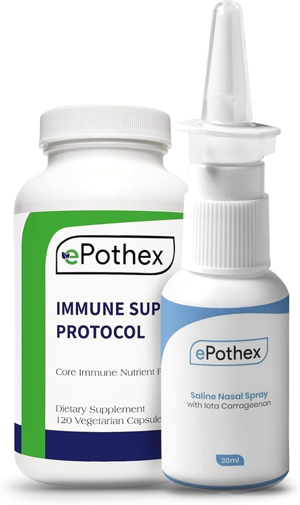 Bundle de recuperación estacional - Immune Protocolo de soporte - Iota Carrageenan Nasal Spray
