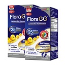 LABO Nutrition FloraGG, Lactobacillus Rhamnosus GG 25 Billion CFU Active Probiotics &amp; Sunfiber Prebiotic Fiber Supplement, Support Healthy Intestinal, Immune Health Delayed Release &amp; Gluten Free 60sx2