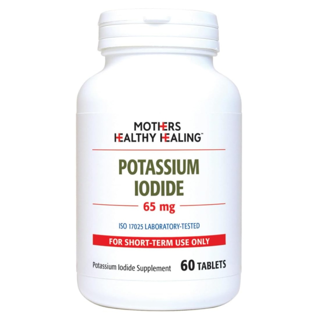 Potasio Iodide Tablet Supplement (65 mg), KI Iodine Pills (60 Tablets)
