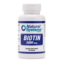 Biotina 60 Tablas 5000 mcg por Natural Systems ← Biotin Hair Growth Pills Apoyo al Peluquería Las uñas de la piel para el pelo Vitaminas para Hombres y Mujeres