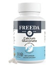 Freeda Calcium Gluconate – Kosher Vegan Calcium Supplement – Easy to Digest & Absorb – Supports Bone Strength – Pure Calcium Without Vitamin D – (100 cápsulas)