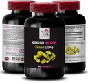 Extracto de planta antioxidante - Extracto de Ginkgo BILOBA - Ginkgo biloba Natural, Antioxidante botánico Fórmula, Ginkgo biloba Suplemento Beneficios, Exclusión de Extracto Herbal, Natural, 1 Botella 60 cápsulas