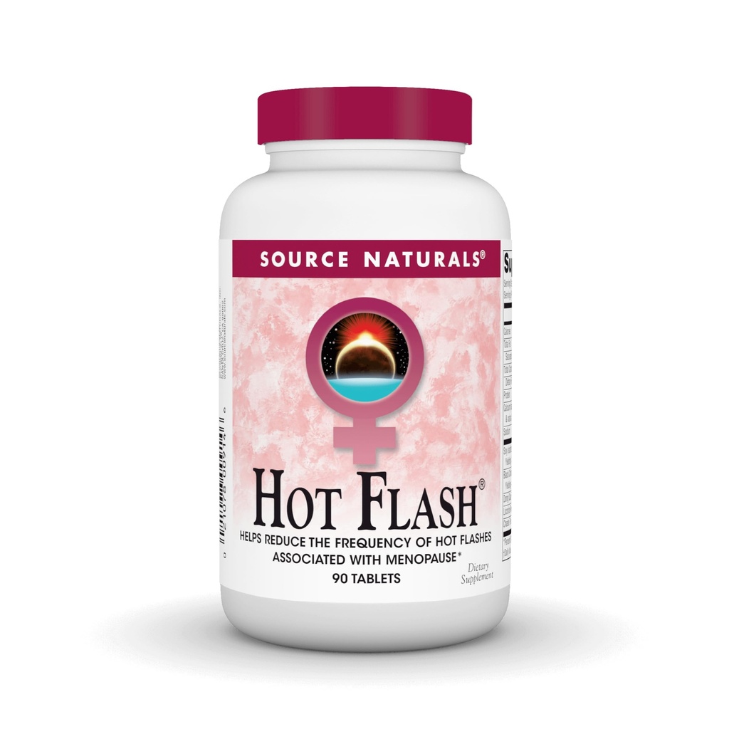 Fuente Naturals Hot Flash, Ayuda a reducir la frecuencia de los flashes calientes* - 90 Tablets