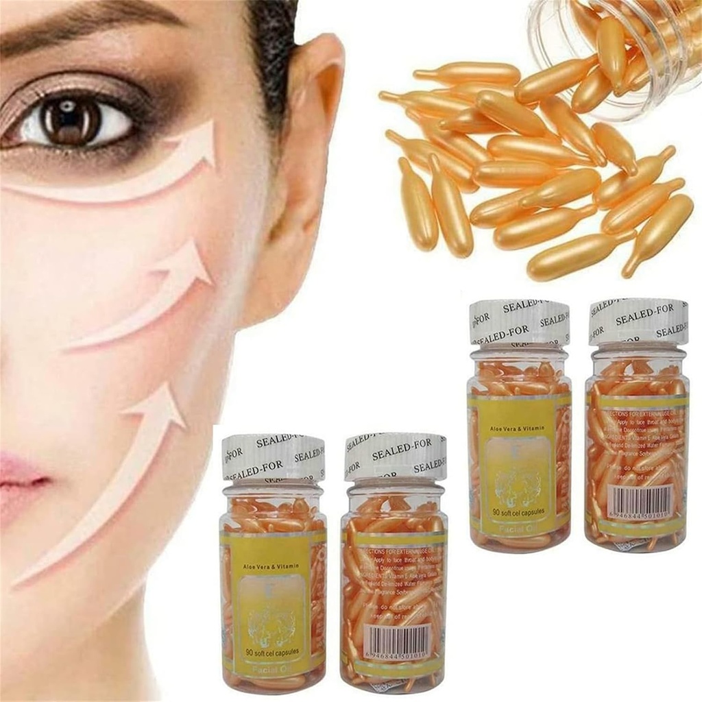 Capsulas Vitamina E Para Cuidado El De La Piel Eliminar ARRUGAS Y MANCHAS 100%