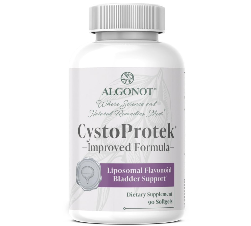 CystoProtek 1 Pack - Fórmula patentada promueve la salud de la vejiga utilizando una combinación exclusiva de hyaluronato, condroitina y flavonoides naturales