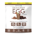 Designer Wellness, Designer Egg, Natural Egg Yolk &amp; White Protein Powder, Keto y Paleo Friendly, Low Calorie, Less Fat y Cholesterol, Dutch Chocolate, 12.4 Ounce