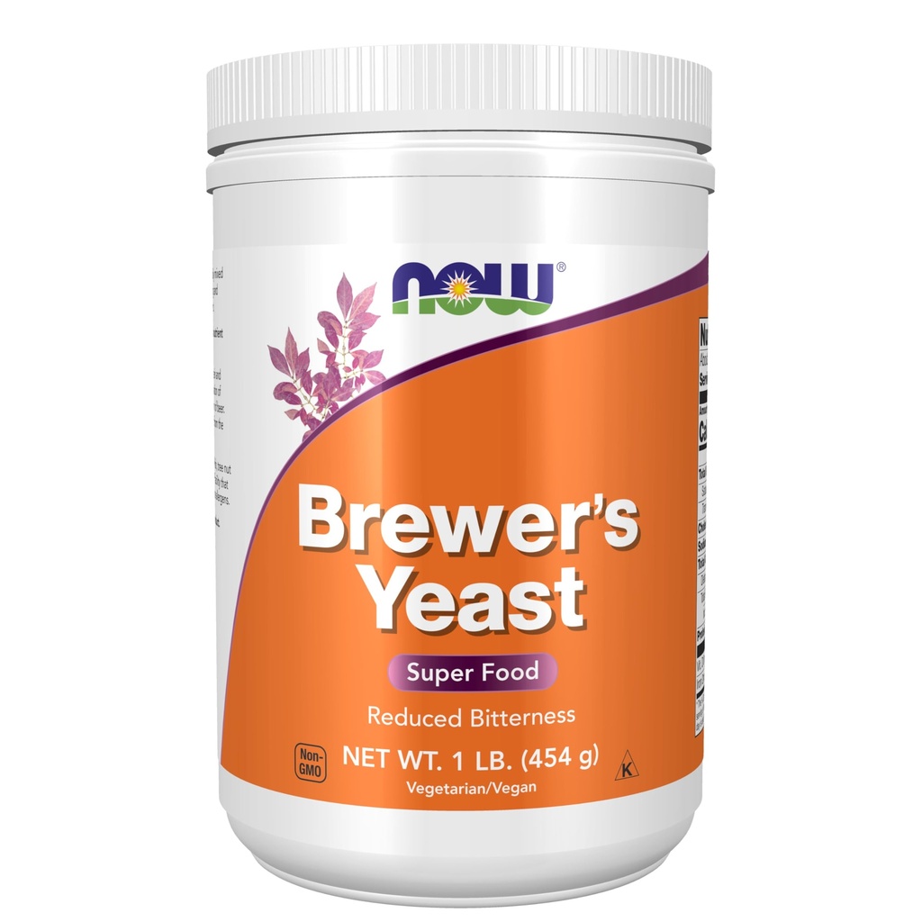 AHORA Suplementos de Alimentos, Polvo de Levadura de Brewer con Proteína natural y vitaminas B, 1 libras