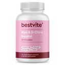 BESTVITE Myo " D-Chiro Inositol (120 cápsulas vegetarianas) - 40:1 ratio - No Stearates - Vegan - Non GMO - Gluten Free