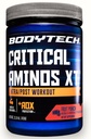BODYTECH Critical Aminos XT Intra/Post Workout Powder en Delicious Fruit Punch Flavor - Formulado para apoyar la recuperación del músculo y mejorar el rendimiento para resultados óptimos (15.9 oz / 45 Servings)
