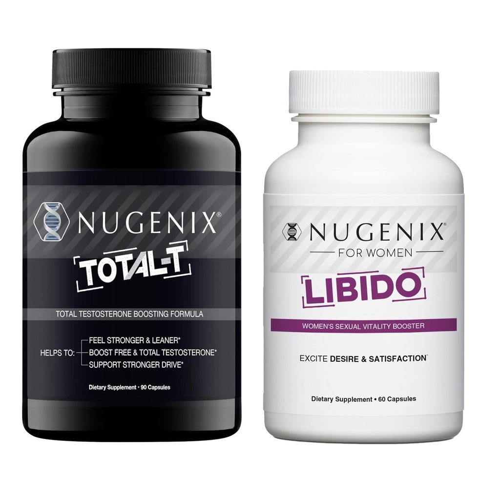 Nugenix Su &amp; Hers Bundle - Libido de Mujeres y Booster Total-T Testosterone