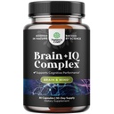 Suplemento Nootropic Memory para el soporte cerebral - Planchas de memoria para el boóster de energía cerebral y natural - Vitamina B12 Bacopa Monnieri Rhodiola Rosea DMAE Ginkgo Biloba Phosphatidylserine - 60 Conde