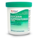 USP 2g Glycerin Laxatives Suppository – 100 Adult Size Laxative Suppositories for Hombre and Women – Fast and Gentle Relief Suppositories for Constipation – Comfortable Shape Adult Suppository