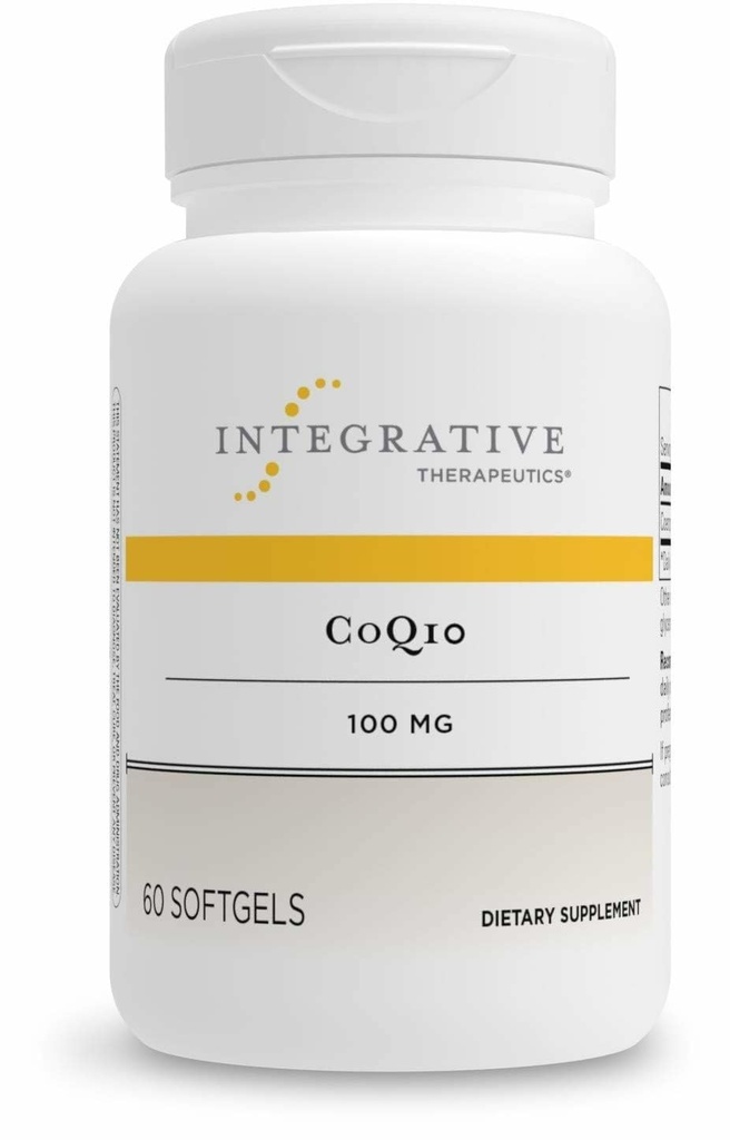 Terapéutica Integrativa CoQ10 (100mg) - Suplemento de apoyo a la energía celular, el corazón y la salud cerebral para adultos* - 60 Softgels (60 Servimientos)