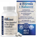 ZnS Myo-Inositol " D-Chiro Inositol Supplement TEN Hormonal Balance " Menstrual Cycle Support TEN 40:1 Ideal Ratio ANTE Ovarian Health " Fertility Aid TEN 2050mg ANTE 30-Day Vegan Capsules