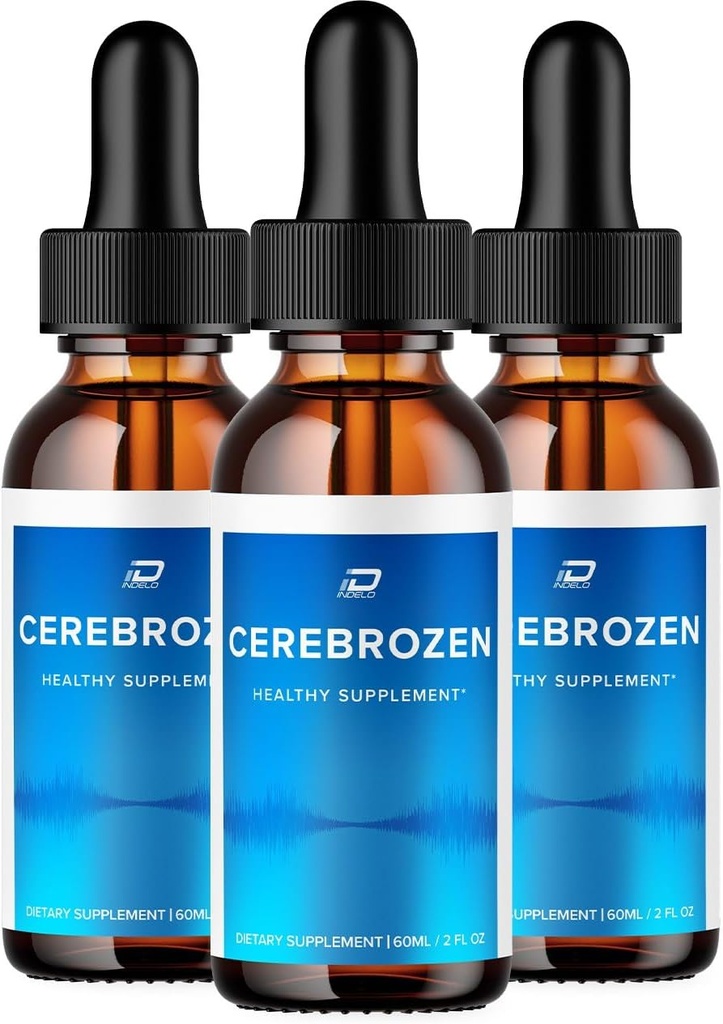 Cerebrozen Tinnitus Ear Drops - Cerebrozen 24, Cerebrozen Liquid Drops, Cerebrozen Reseñas, Cerebrozen Drops for Ear Relief (3 Pack - 180 ML)