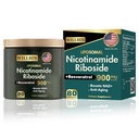 NAD+ Suplemento - Liposomal Nicotinamide Riboside, Resveratrol, Quercetin High Purity NAD Suplemento para Anti-Aging, Energy, Focus - 80 Capsules (40 Serving)
