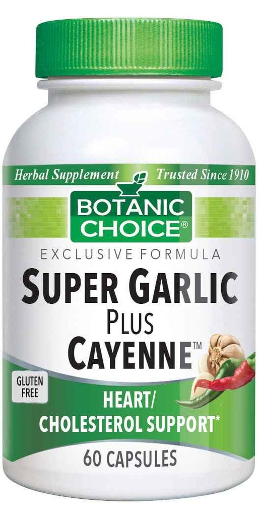 Botanic Choice Super Ajo Plus Cayenne, 60 cápsulas