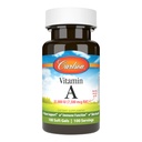 Carlson - Vitamina A, 25000 UI (7500 mcg RAE), Vision " Skin Health, Immune Function, 100 geles blandos