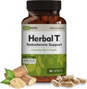 DailyNutra Herbal T Men’s Health Formula Supplement for Endurance, Vitality, " Healthy Aging - with KSM-66 Ashwagandha, Tongkat Ali, Tribulus, Eleuthero, " Horny Goat Weed (90 Capsules)