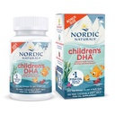 Naturales nórdicos DHA, Fresa - 120 Mini Chewable Soft Gels para niños - 250 mg Omega-3 con EPA &amp; DHA - Función de desarrollo del cerebro - No GMO - 30 Servimientos