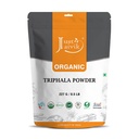 Just Jaivik 100% Orgánica Triphala Powder 227 gm / 0.5 lb  duración soporta funciones inmunitarias " Digestivas "  tolera Natural Antioxidante  durable Certified Organic by OneCert Asia