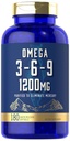 Carlyle Omega 3 6 9 Suplemento TENRI 1,200mg TEN 180 Softgel Capsules TENIDO Complejo Triple Omega TENIDO Fish, Flaxseed &amp; Borage Oils with EPA & DHA TEN Non-GMO &amp; Gluten Free